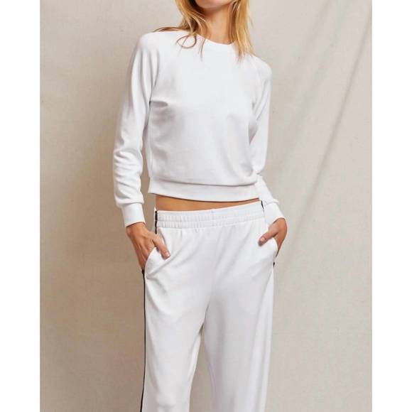 PERFECTWHITETEE Tops - NEW PERFECTWHITETEE blair raglan sweatshirt in white